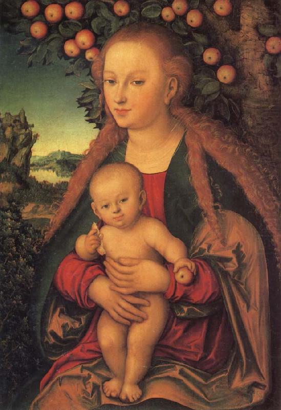 The Virgin and Child under the Apple Tree, Lucas  Cranach